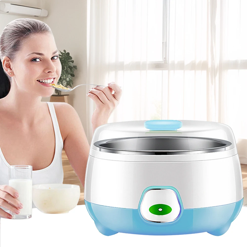 1L Household Rice Wine Maker Stainless Steel Natto Fermenting Machine Portable Yogurt Maker for Yogurt Greek Yogurt Cheese Natto