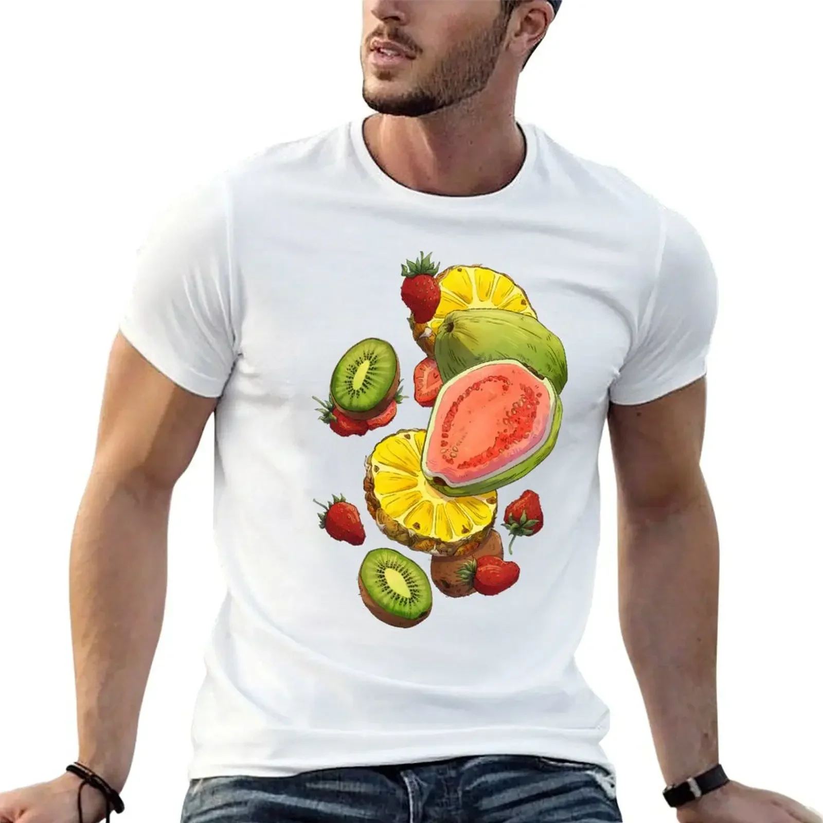 Guava Party T-Shirt quick-drying boys whites plus sizes man clothes mens graphic t-shirts big and tall