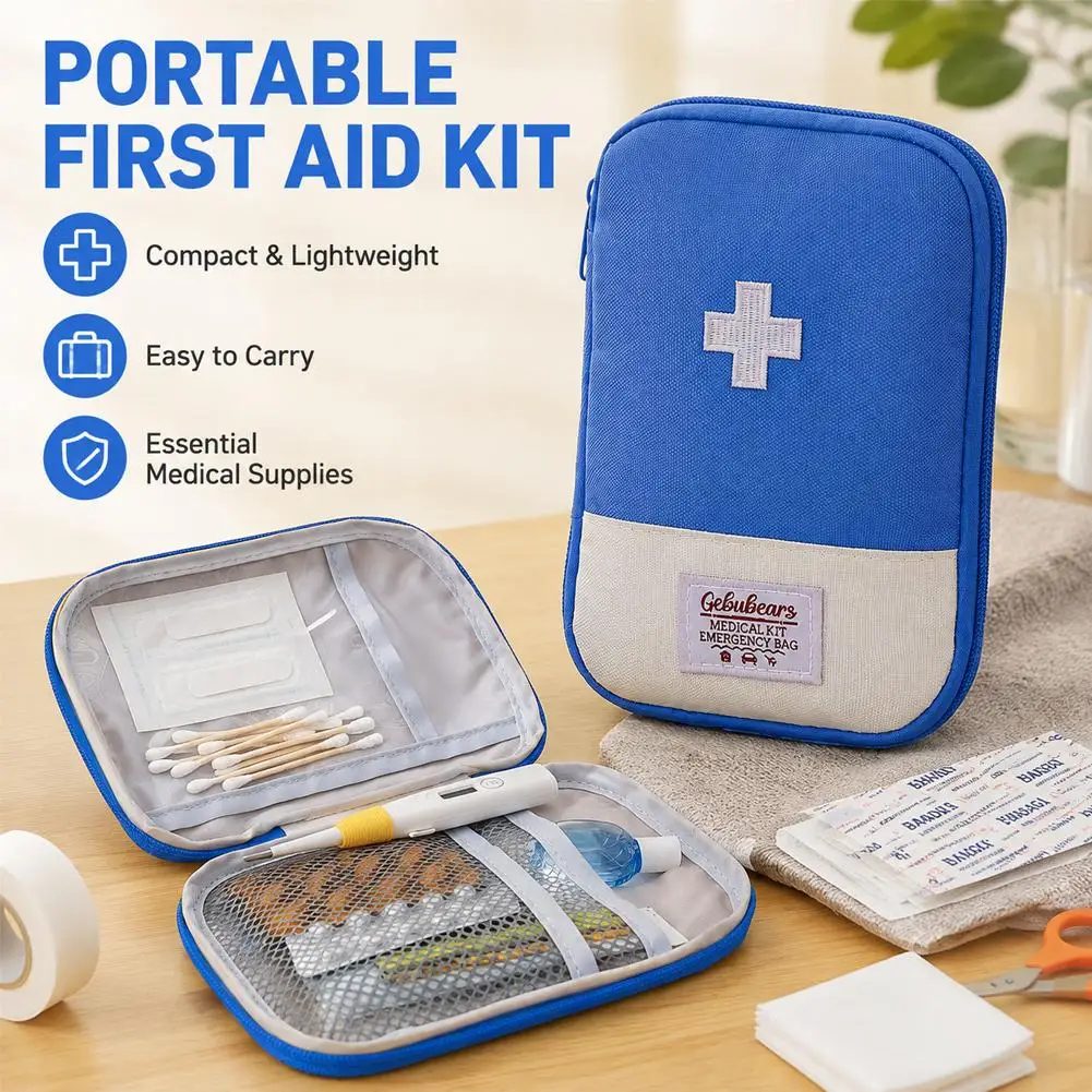 Travel Medicine Bag Pill Storage Pouch Outdoor Essentials Emergency Medicine Storage Bag Home Easy Carrying Medical Storage Bag
