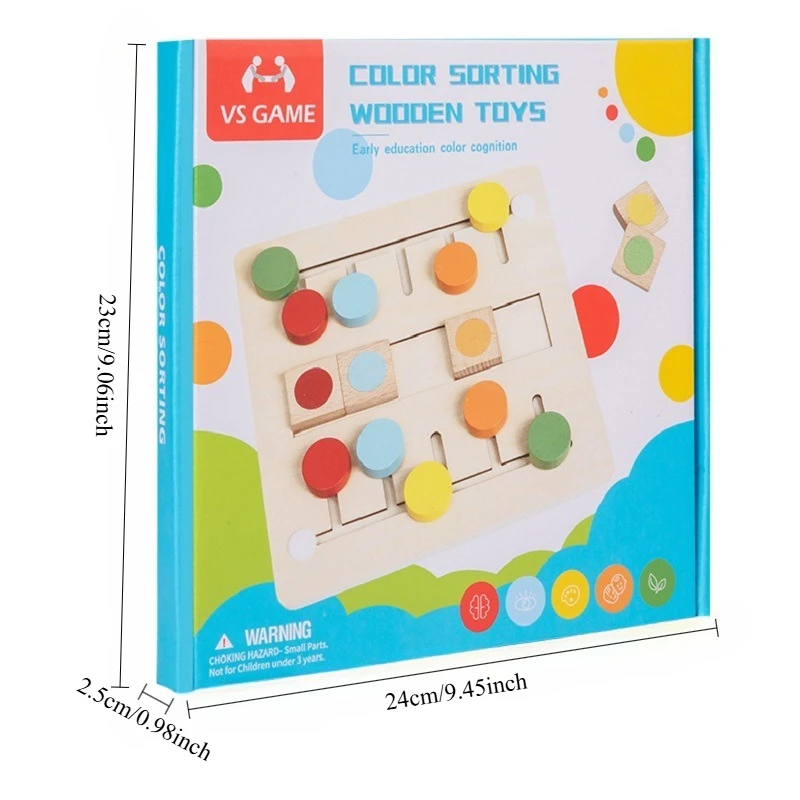 Kids Logic Training Color Maze Game Parent-child Interactive Brain Development Memory Ball Maze Toys and gifts