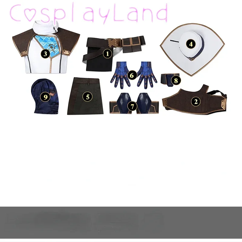 لعبة Valorant Cypher أزياء تنكرية قبعة معطف السراويل الملحقات الزي مجموعة كاملة البدلة والعناصر الفردية تباع حجم مخصص