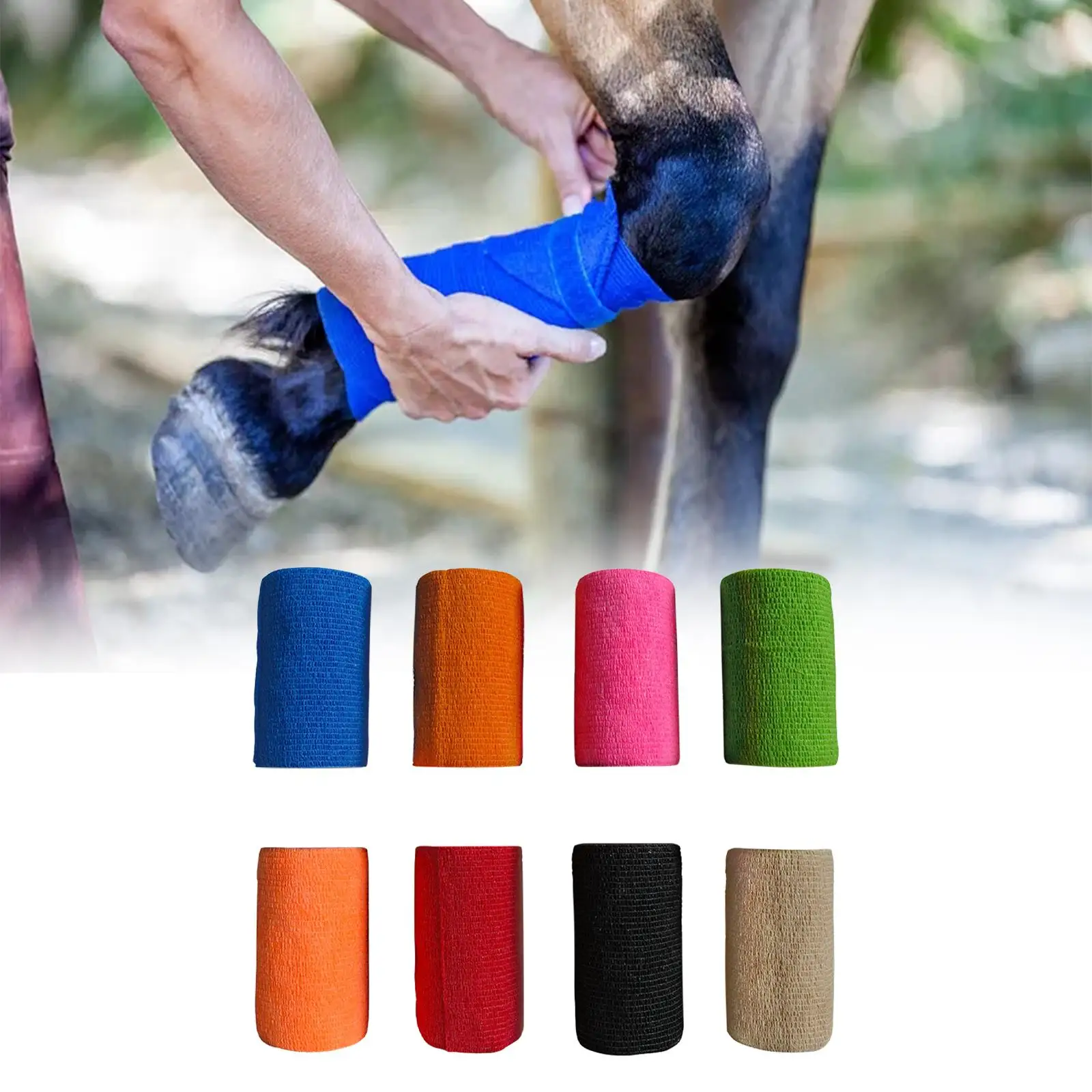 Veterinaire wrap voor paarden Atletische tape 4 inch X niet-geweven stretch paardenpoot