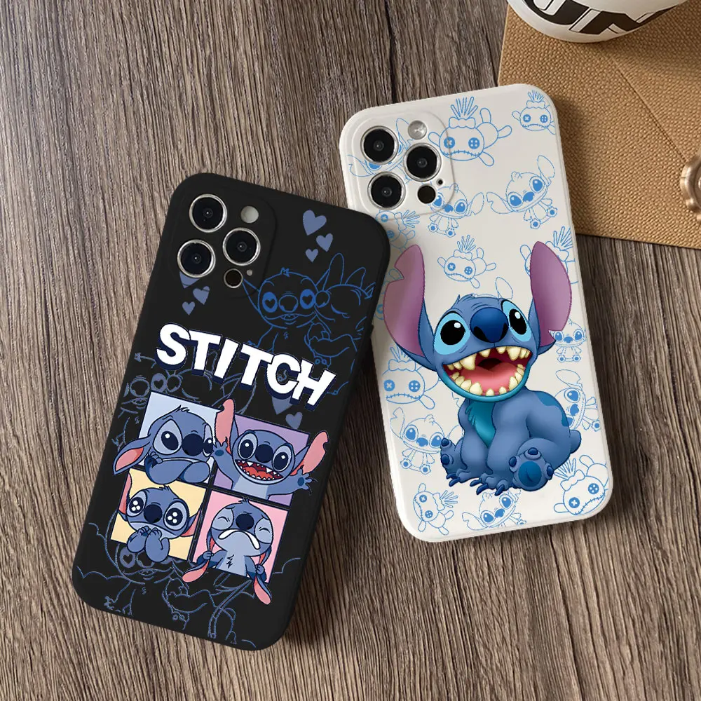 Lovely Sticths Disneys Phone Case for Samsung Galaxy S26 S25 S24 S23 S22 S21 Ultra Plus 5G S20 FE Note20 Straight Edge Cover