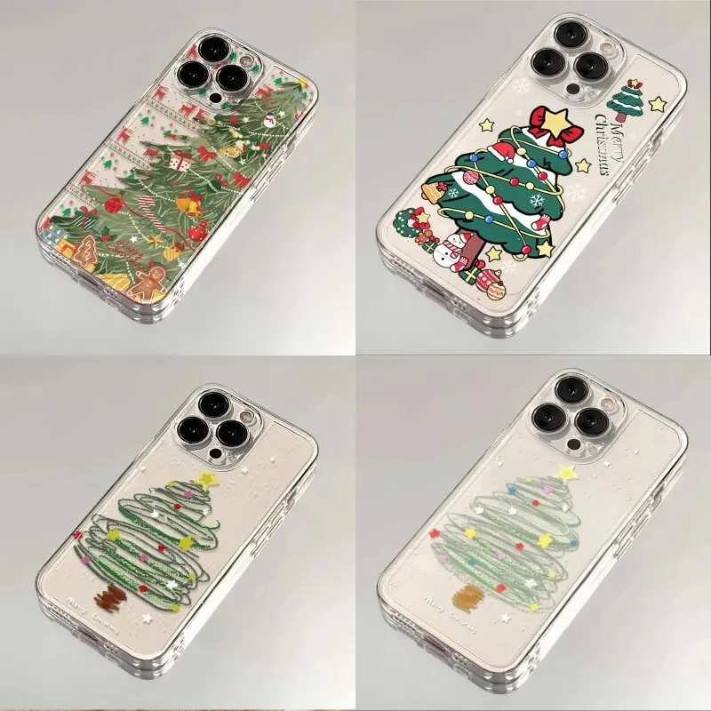 Christmas Tree Gift Casing For Huawei Honor 90 Lite X9A X8B Y9 2019 Nova 7 SE 7i 3i 9 SE Y9 Prime 2019 Funda Soft Clear Case