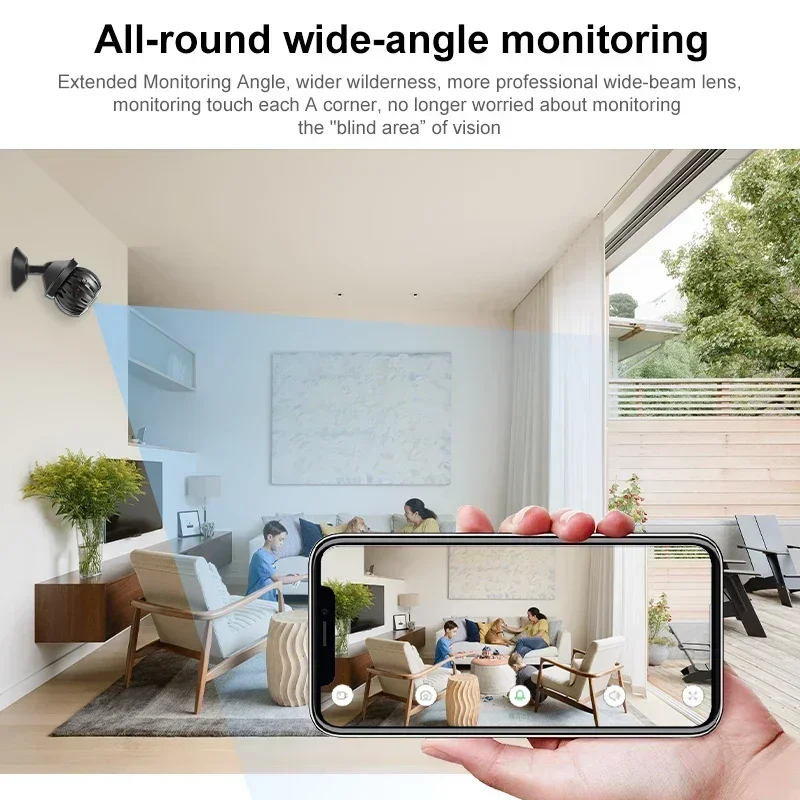 Monitor Surveillance Cameras  WiFi Security Remote Wireless Outdoor Sensor Camcorder 1080P HD Web Video Smart Home Mini Camera