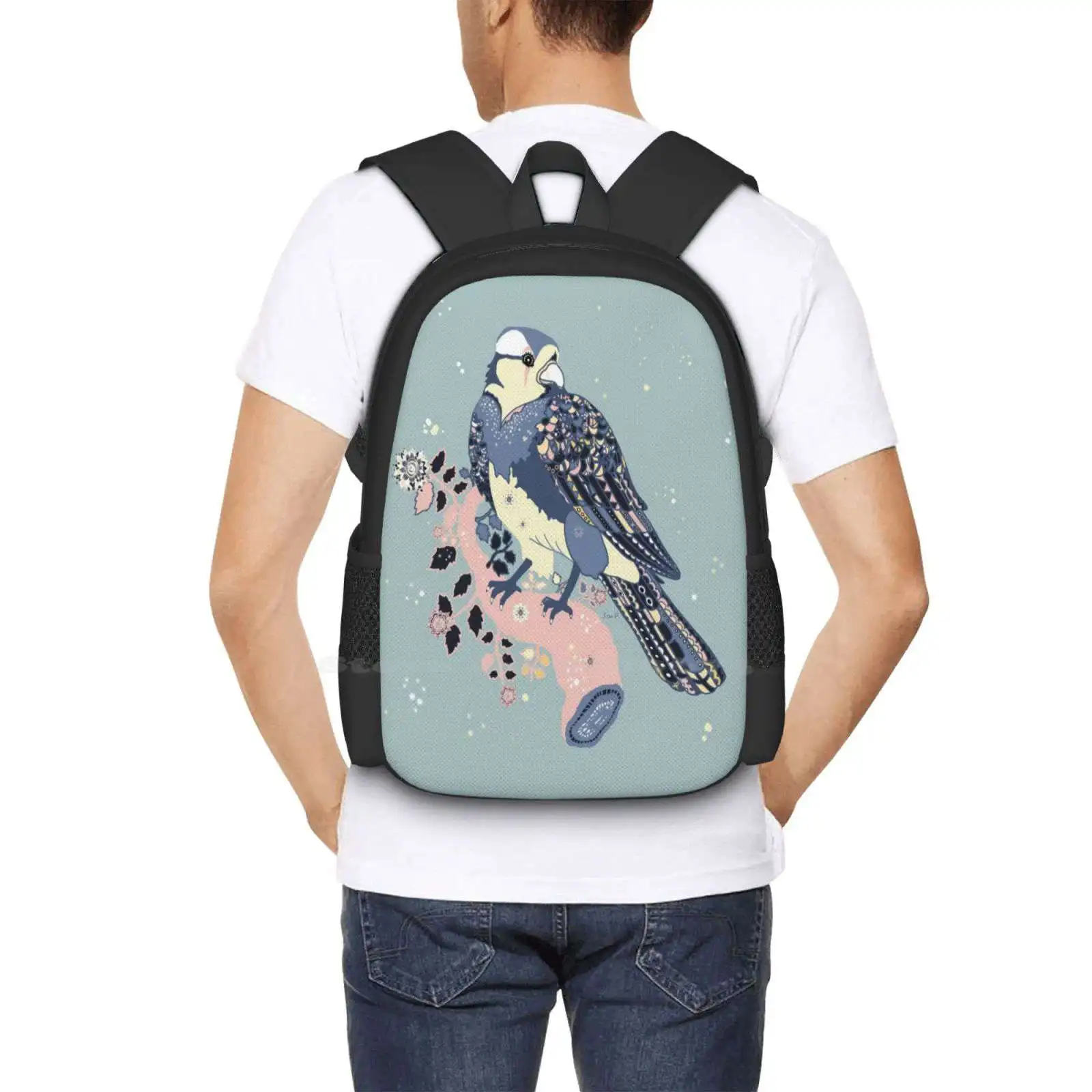 Sweet Robin-mochila moderna con ilustración artística de naturaleza, gran oferta, bolsos de moda, bosque dulce, Flora botánica, flores, árbol