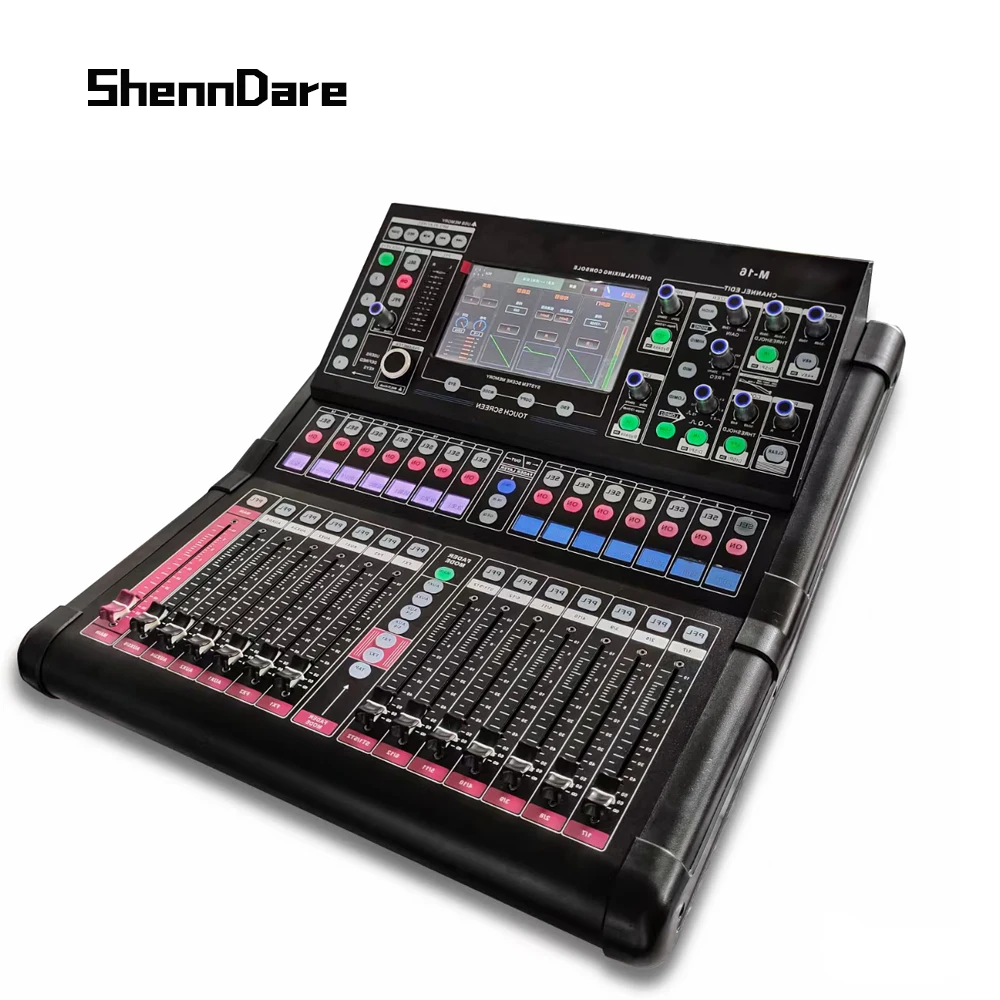Shenndare 18-Channel Professional Digital Mixer เหมาะสำหรับ DJ Sound mixing STAGE Performance RECORDING Studio AUDIO PROCESSOR