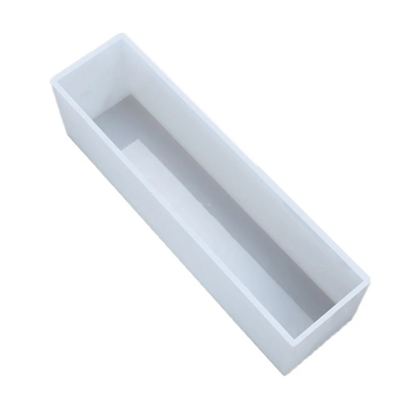 573B UV Epoxy Square Long Rectangle Silicone Mold DIY Crafts Home Office Decor Tool
