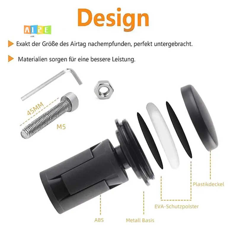 

A12E-For Airtag Bike Mount Anti-Theft Bicycle Mounts Bicycle Front Fork Down Tube Stem Mount Protective Shell Kit