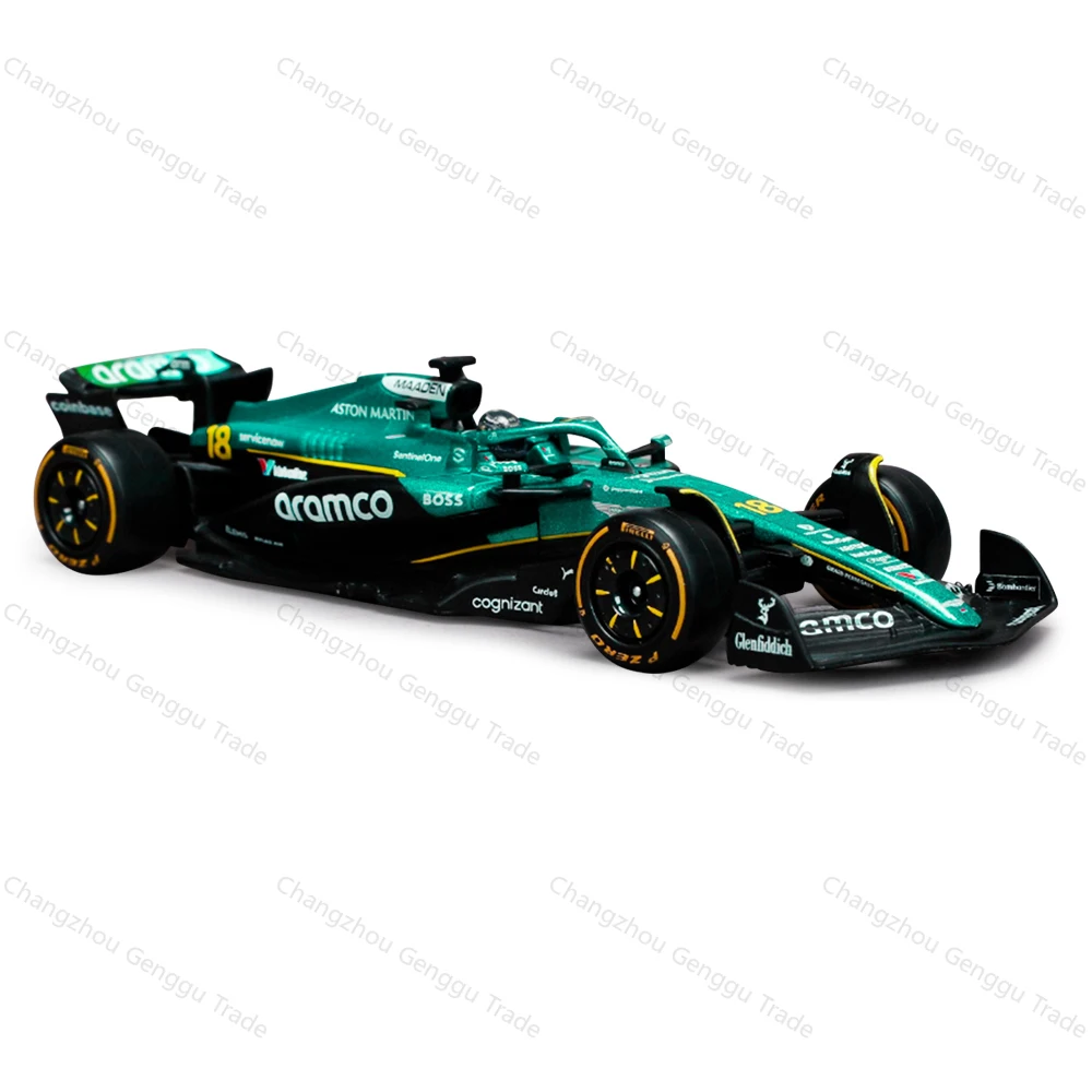 Bburago 1:43 أستون مارتن 2025 F1 Racing AMR25 يموت يلقي المركبات نموذج صيغة سباق السيارات لعب صندوق أكريليك