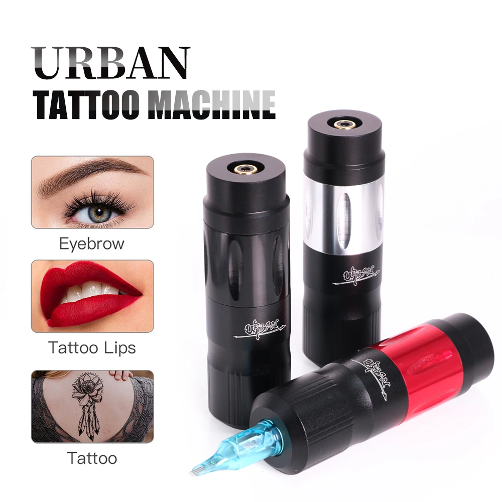 High Speed Urban Tattoo Machine RCA Interface Quiet Rotary Pen Gun For Lip Eyebrow Permanent Makeup For Body Art Tattoo Supplies