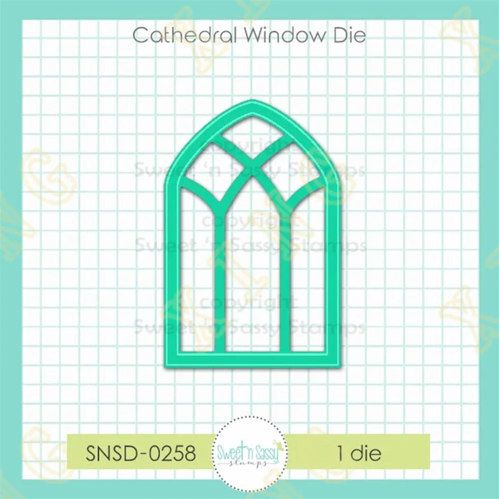 

New Die Cut Cathedral Window Metal Cutting Dies Stencils for DIY Scrapbooking Album Stamp Make Paper Card Embossing