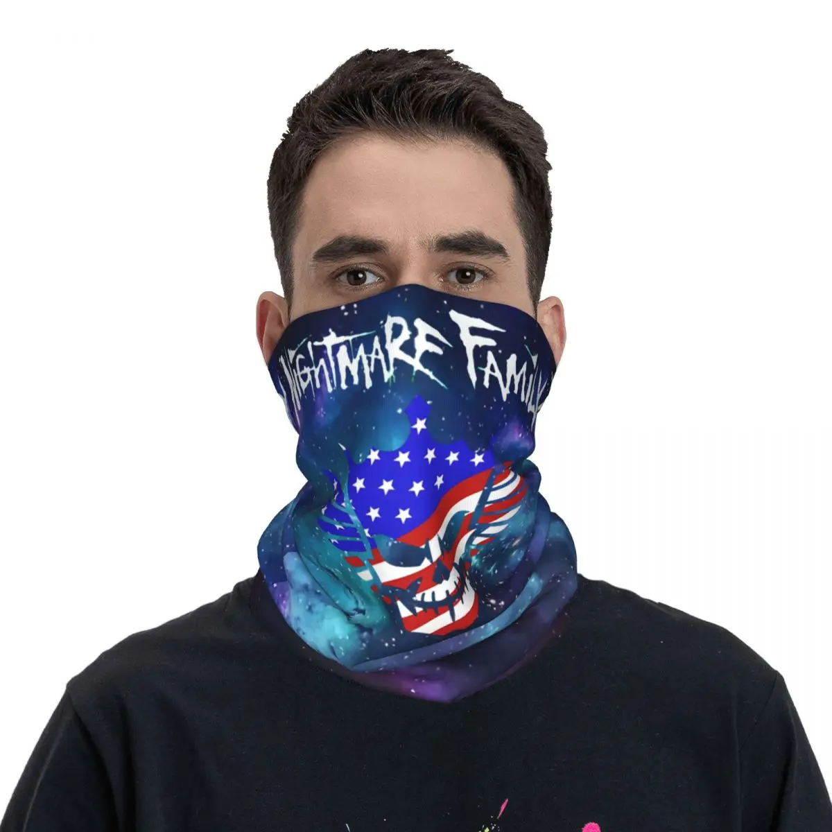 In The Ring Motocross Bandana Neck Cover, Imprimé Cody Rhodes Round planchers f, Cyclisme, Randonnée, Unisexe, Adulte, Lavable