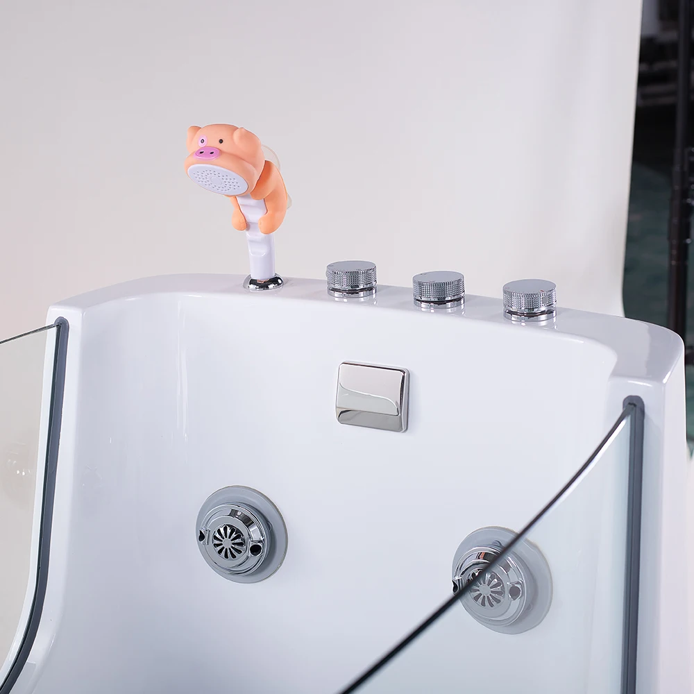 Picture 5: Acrylic Electric Grooming Salon Pet Water Spa Dog Bath Tub Ozone Therapy Bathing Tubs Price Bathtub