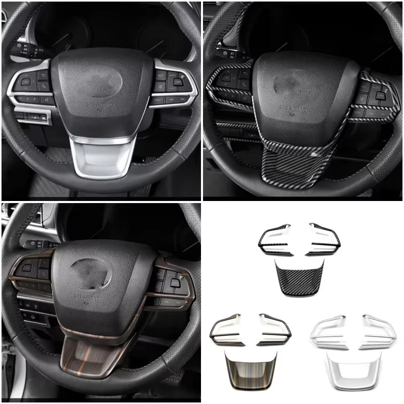 For Toyota Sienna XL40 2021 2022 Accessories Steering Wheel Frame Decoration Cover Trim Car Styling Interior Styling