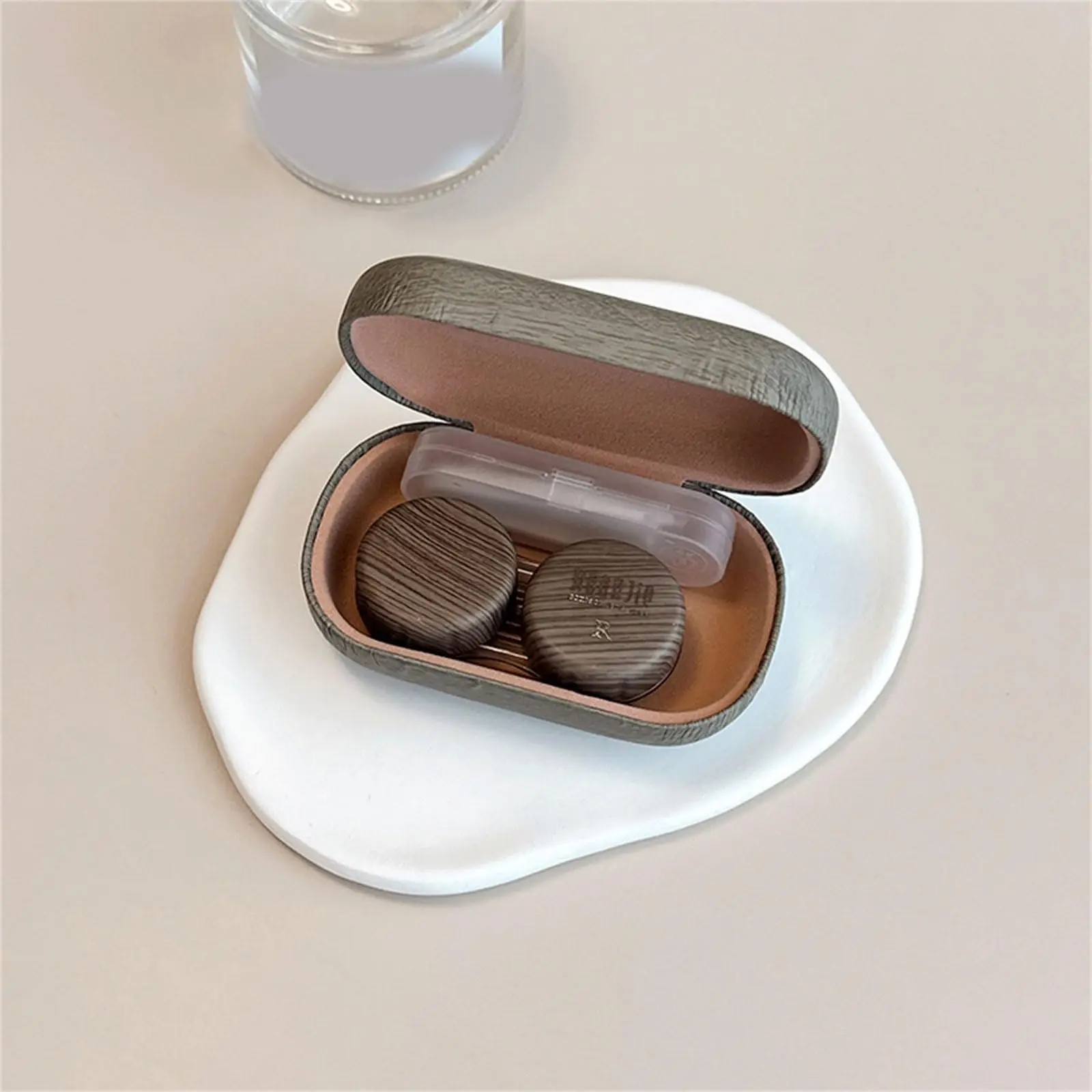 Portable Lens Case Compact Application Tool Storage Case Contact Lens Care Case Minimalist For Daily Storage Daily Bag Business