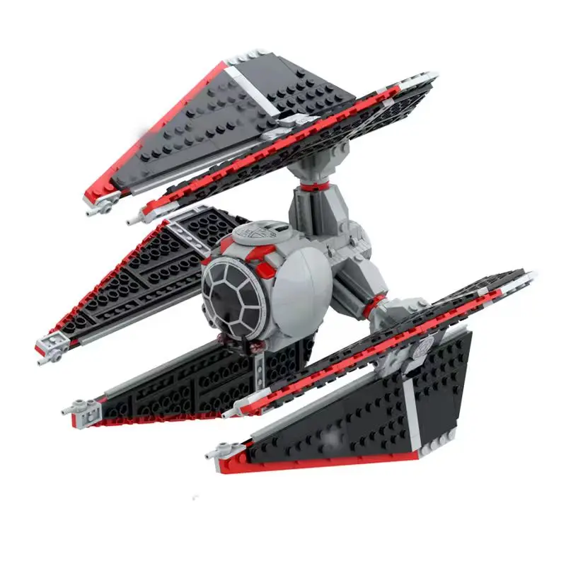 677PCS2025 New MOC Movie Series Space War Defenders TIE Fighter Children's Building Blocks Toys Holiday Gift