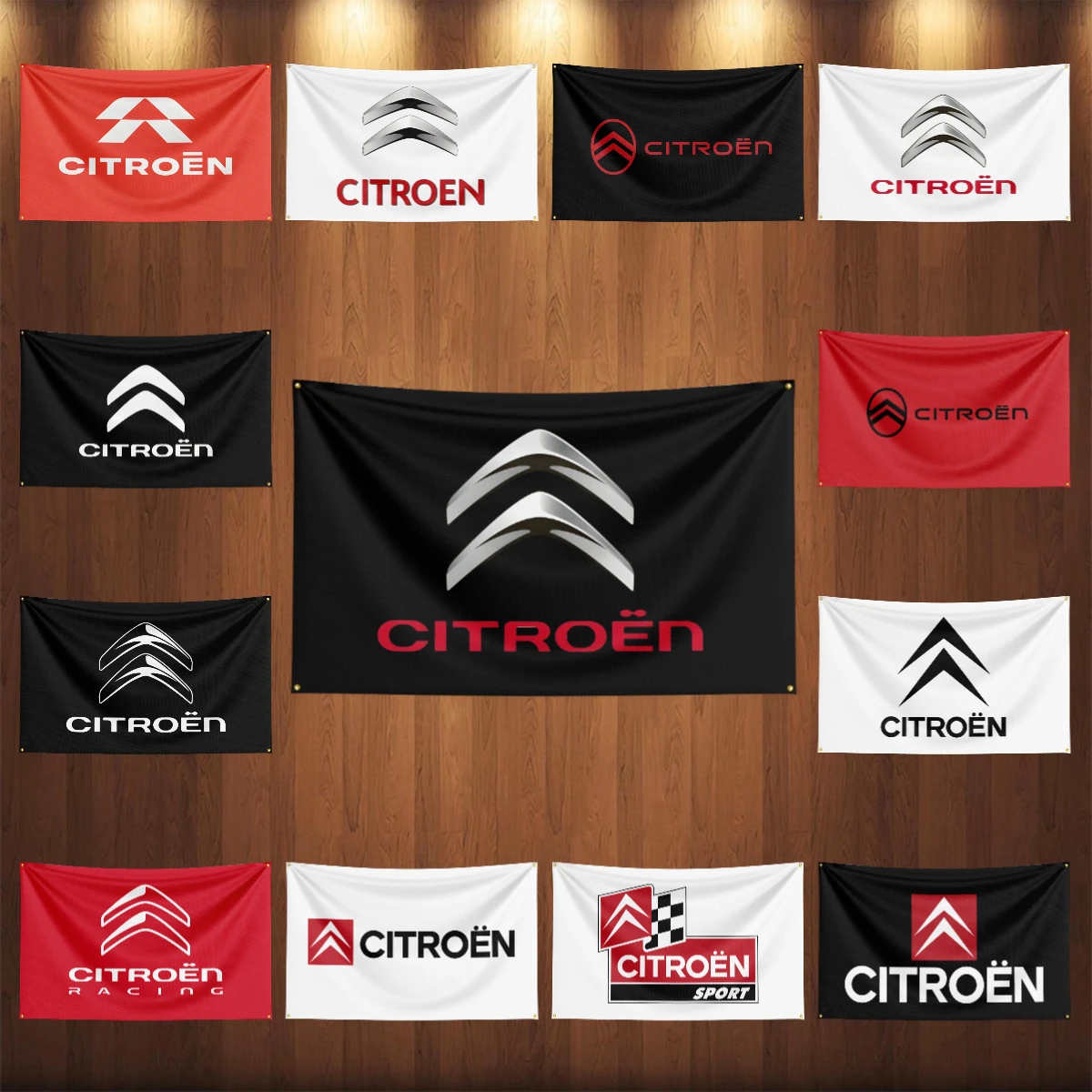 90x150CM Citroens Car Flag Banner For Car Racing Decoration Poster Tapestry Polyester Outdoor Home