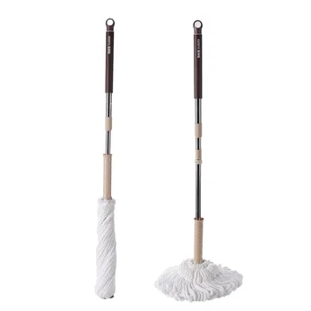 Squeeze Mop Store for Wash Floor Lazy Kitchen Wring Spin Home Help Self Wet Hand Free Wind