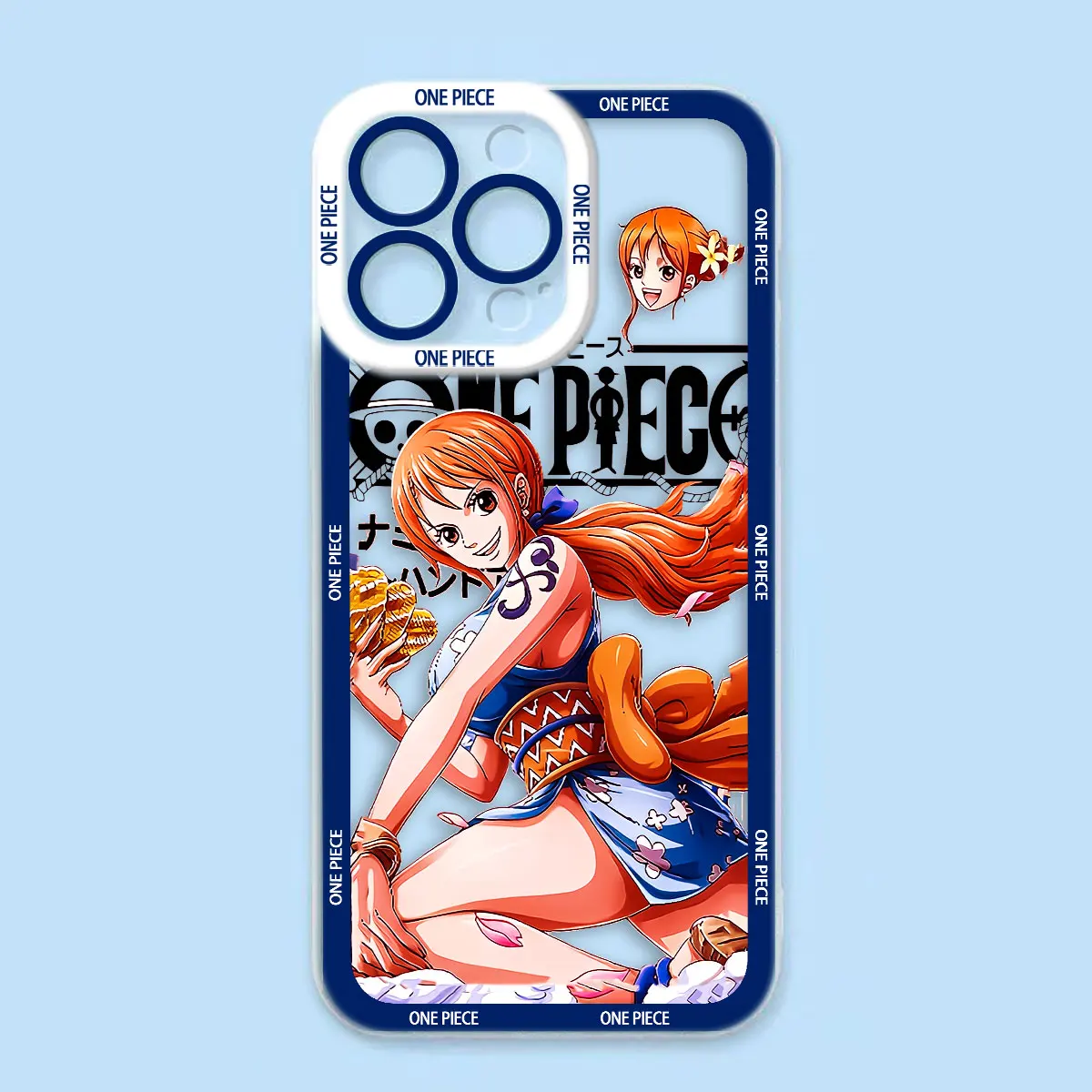 One P-Piece Luffy Robin ACE Clear Phone Case For Samsung A03S A03 A04 A05 A05S A06 A7 A12 A13 A14 A15 A16 NOTE 10 20 ULTRA Case