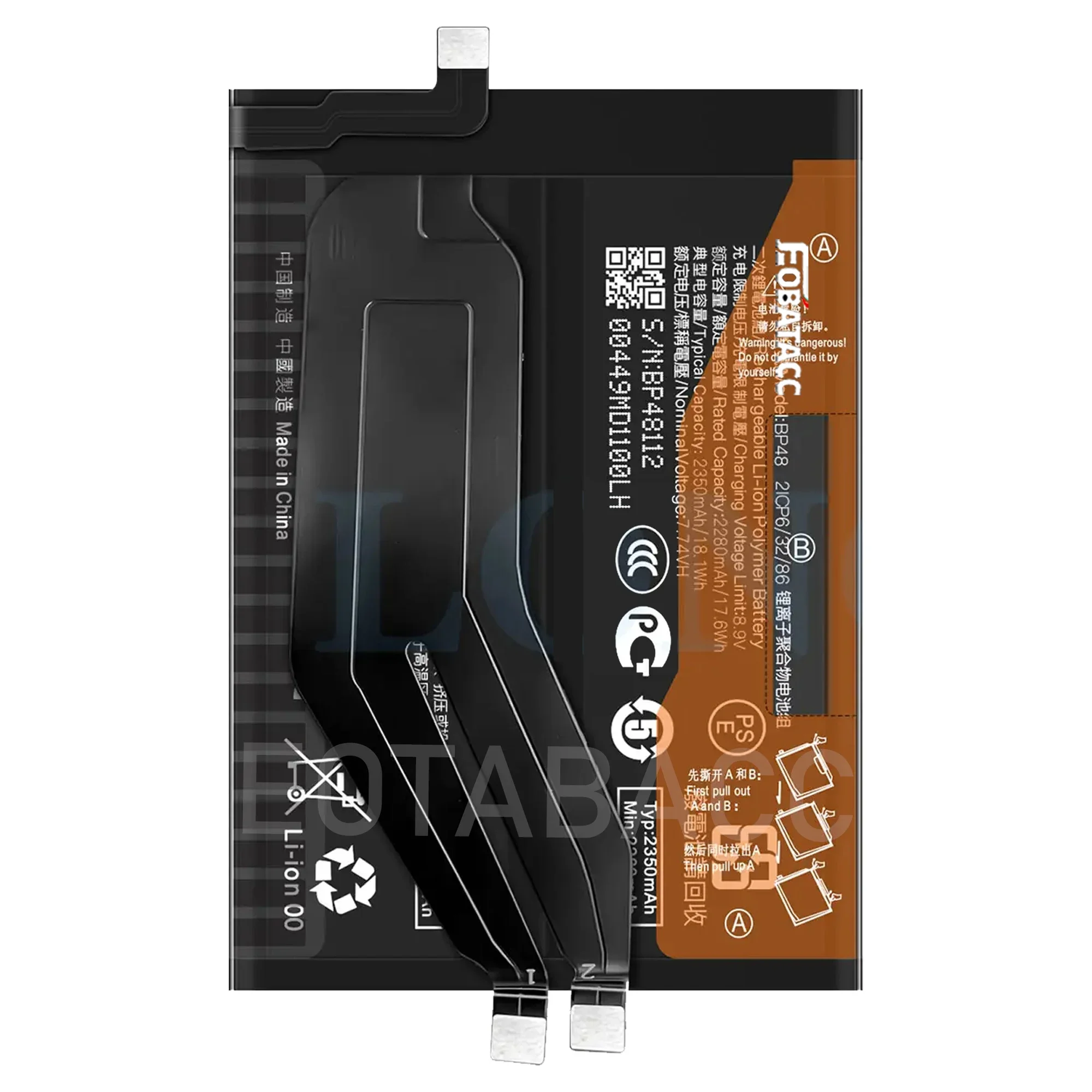 2025 Years EOBATACC New 100% Original Battery BP48 For  Xiaomi Poco F4 GT/Redmi K50 Gaming  Batteries + Free Tools