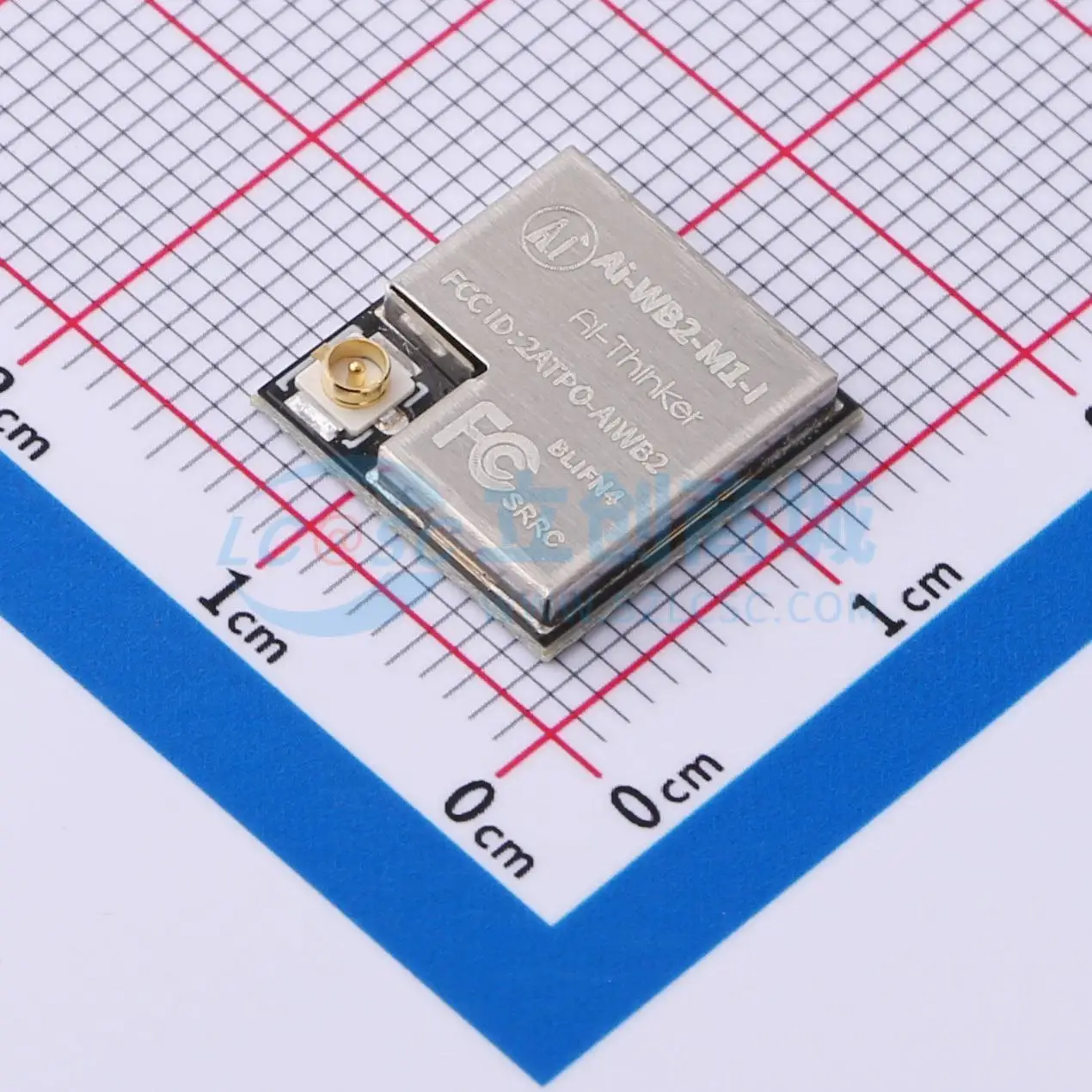 6pcs Ai-WB2-M1-I SMD-61P BL602chip 802.11b/g/n BLE5.0 I2C UART SPI WiFi Wireless Module for Smart Home System
