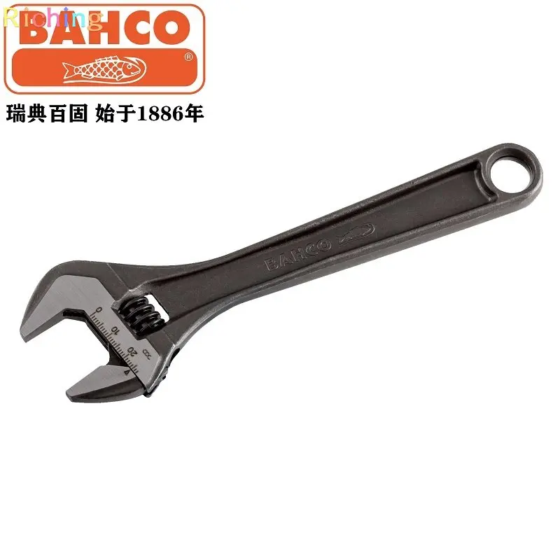 Bahco Adjustable Wrench Spanner 8069, 8070, 8071, 8072, Wide Handle for Comfort In Use, Accurate Jaw Movement. Tool Supplies