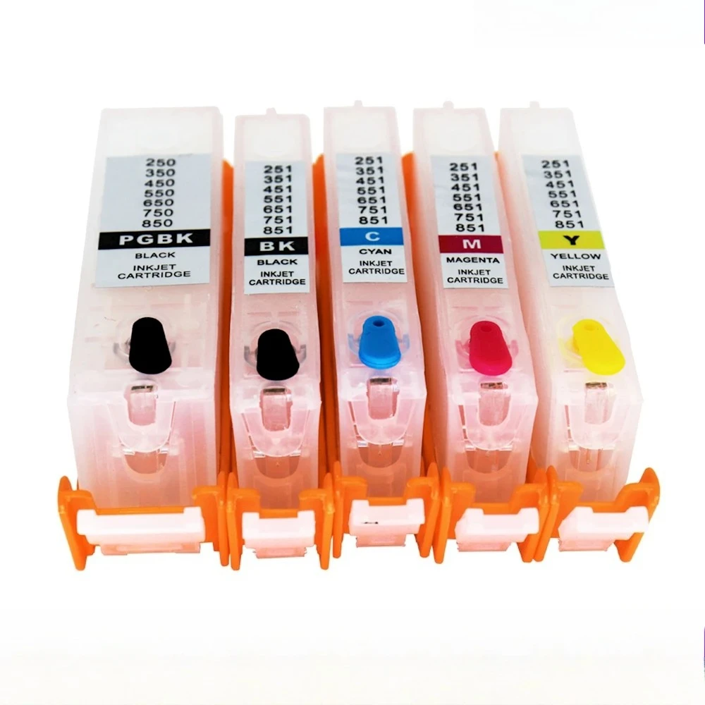 PGI 550 CLI 551 Refillable Ink Cartridge with ARC Chips 550 551 For Canon PIXMA IP7250 MG 6350 MG 5450 MX925 MX725