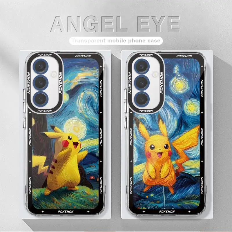 P-Poke-mon P-Pika-chu Art Phone Case for Samsung Galaxy A33 A73 5G A34 A24 A25 A14 4G A23 A13 A15 A54 Soft Cover