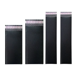 Sac à Bulles en Plastique Noir de Forme Longue, Emballage de Cosmétiques, Parapluies, Sacs d'Expédition, Cadeau Rembourré, 50 Pièces, 256