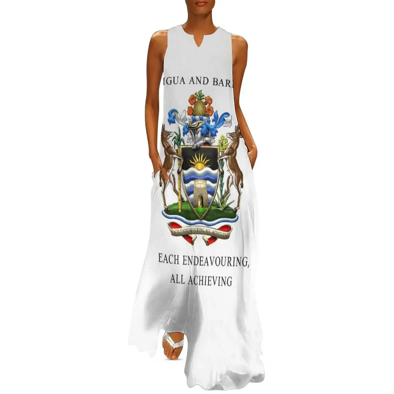 

Antigua and Barbuda Long Dress Women's dresses luxury woman evening dress women long dresses Women's summer dress