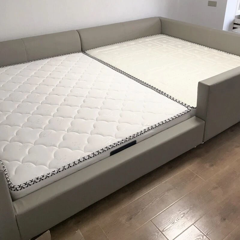 Tatami parent-child splicing bed master bedroom oversized widened two-child bed three-child bed