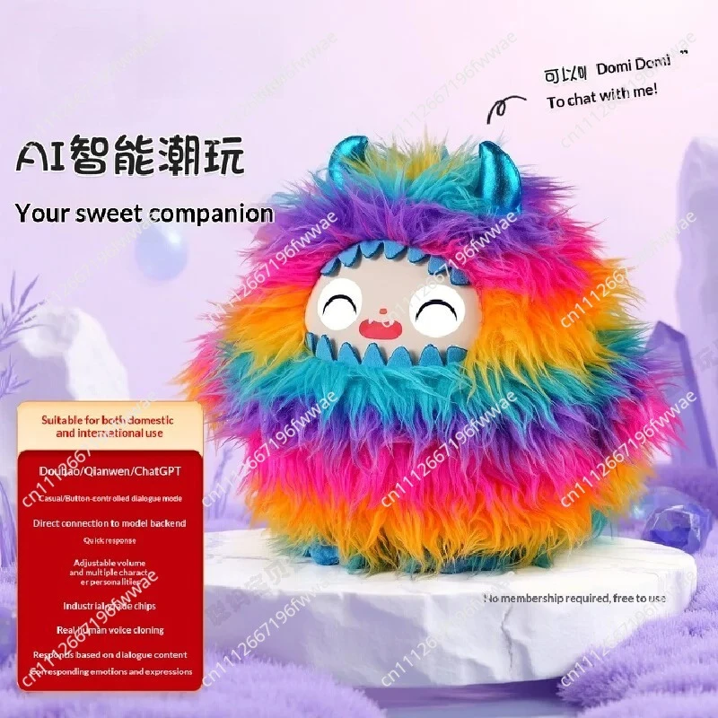 Talking Monster Friend  AI Interactive Doll Voice Activated Chat Toy Cute Robotic Companion