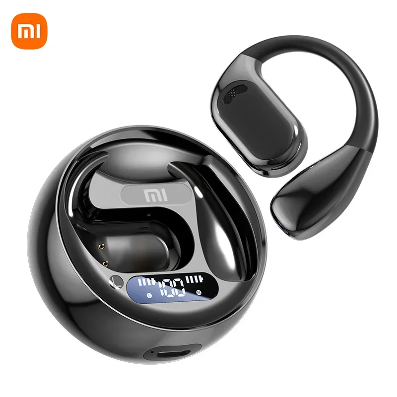 

XIAOMI M76 Wireless Earphone Bluetooth Ear Hook Sport Running Headphone HIFI Stereo Sound LED Display Headset Built-in Mic