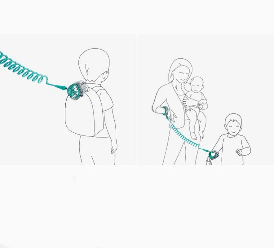 Bebê Anti Lost Wrist Link Harness, Crianças ao ar livre Walking Hand Belt Band, Pulseira infantil, Trela da criança, Segurança Strap Rope