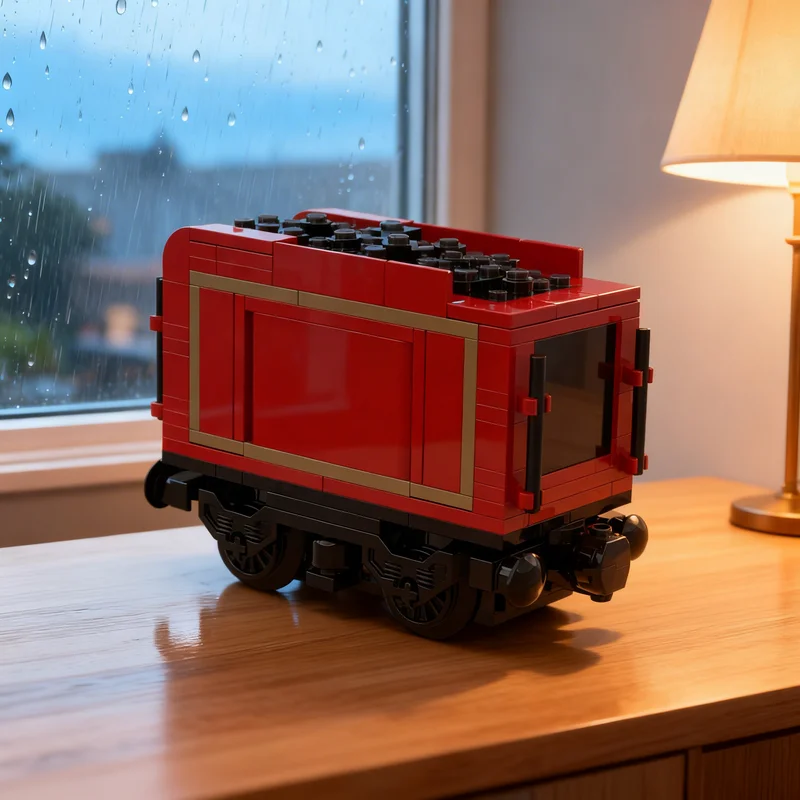 144pcs MOC Harry Red Tender Battery Motor Famous Steam Locomotive Model Toys Building Blocks Architecture Christmas Gifts Idea
