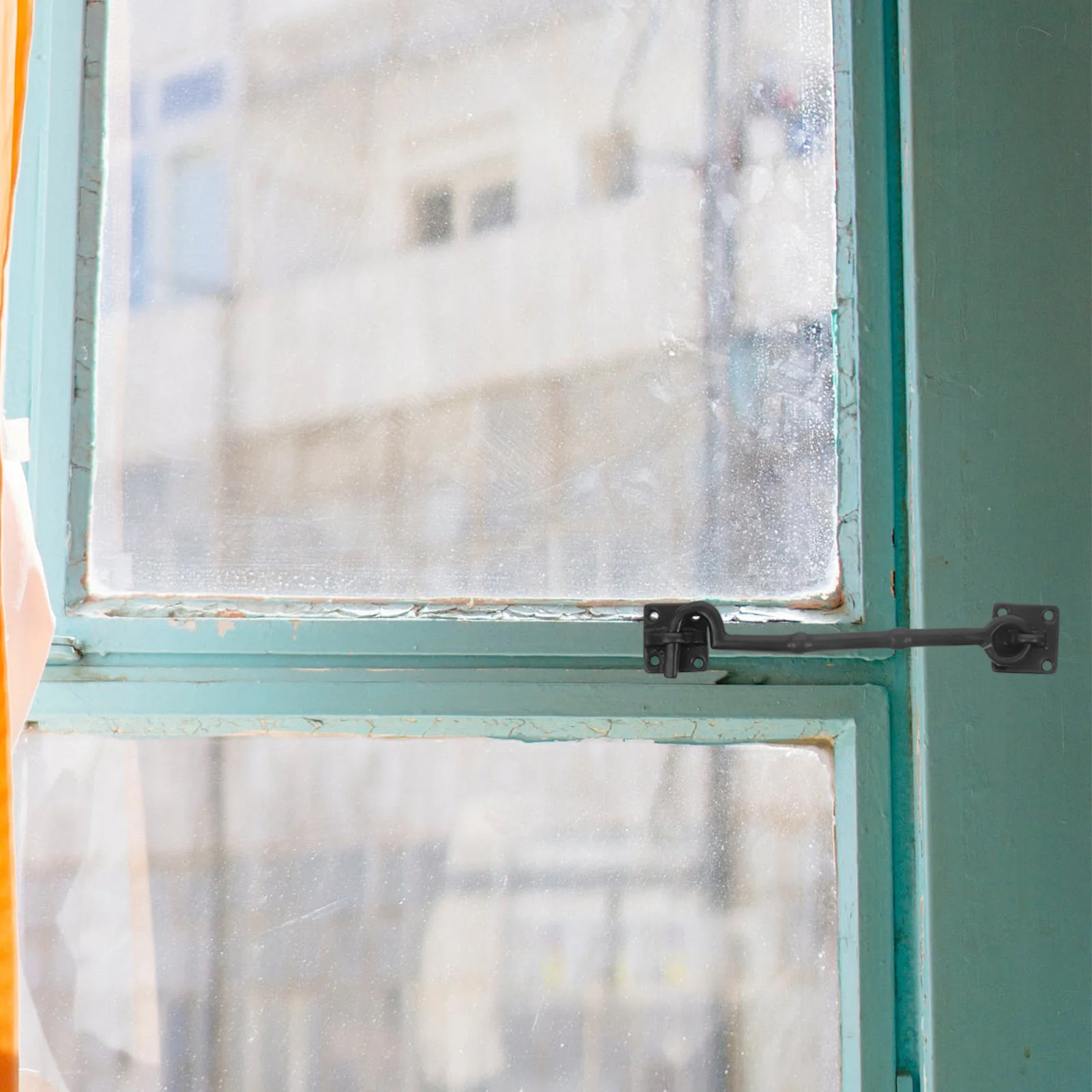 

Windproof Window Hook Chinese Retro Lock Copper Door Cabin Black Practical Buckle