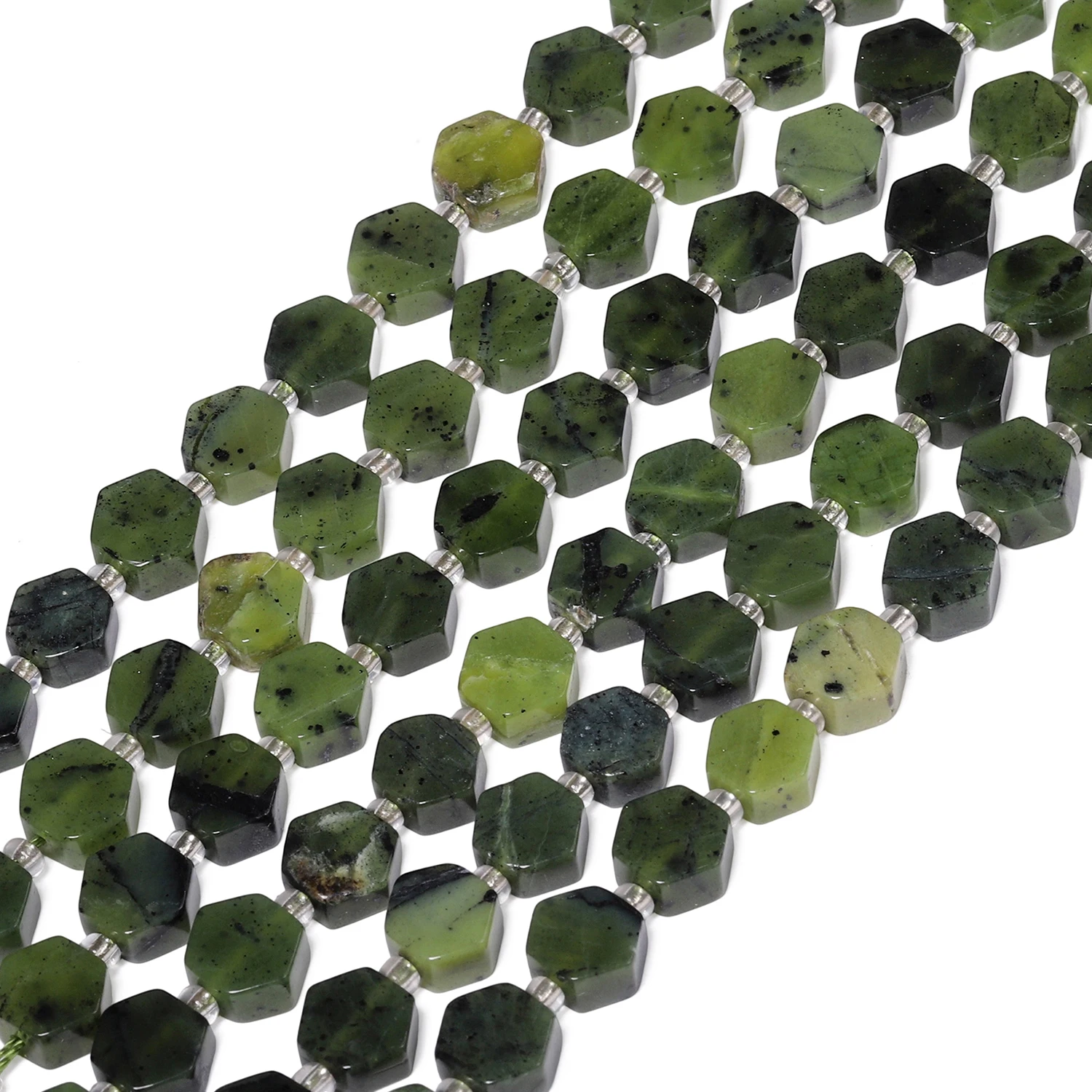 AAA Hexagon Natural Stone Gree - Jewelry Making Supplies Canada 评论和价格
