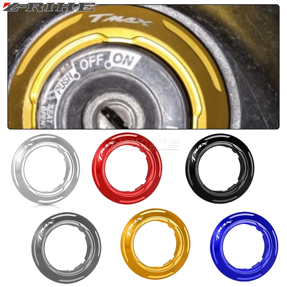 

Motorcycle Ignition Key Switch Cover Aluminum CNC Ring Protector Decorator Frame For Yamaha Tmax 530 Tmax530 T-Max 530 2013-2015