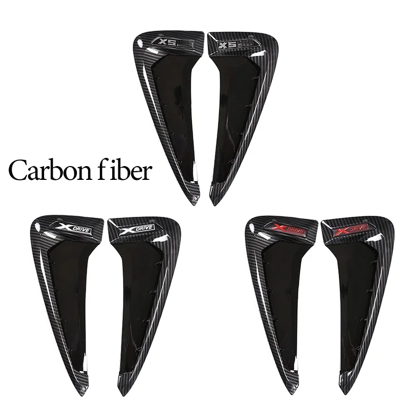 9 Styles Car Side Vent Air Flow Fender Intake Sticker Shark Gills Side Vent Cover Trim For BMW X Series X5 F15 X5M F85 Accessory