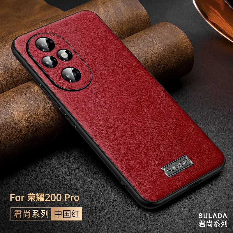 Luxury PU Leather Cover For HONOR 200 FOR HONOR 200 PRO Case Skin Friendly back cover shockproof bumper funda FOR HONOR 200 PRO