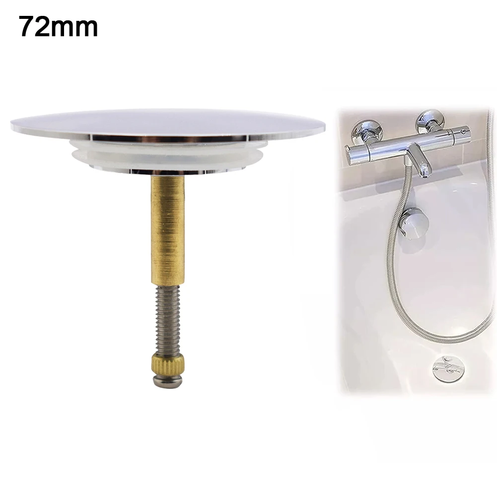 Flexible Silicone Seal Adjustable Drain Valve 45mm To 65mm Adjustable Height Adjustable Height Bathtub Drain Cover