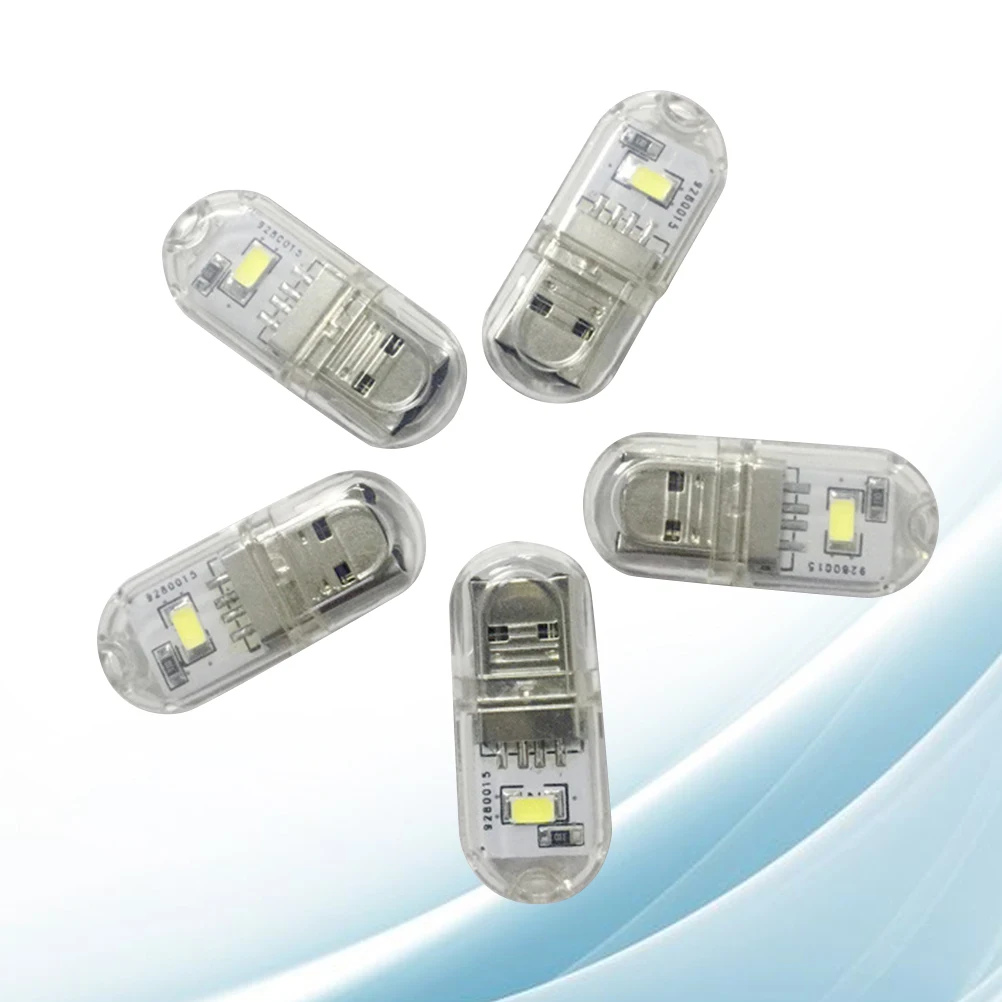 

6pcs USB LED Ultra Thin Portable Table Lamp for Camping Home Table Lamp Kids Room Usb Light Mini Size Led Bulb Lighting