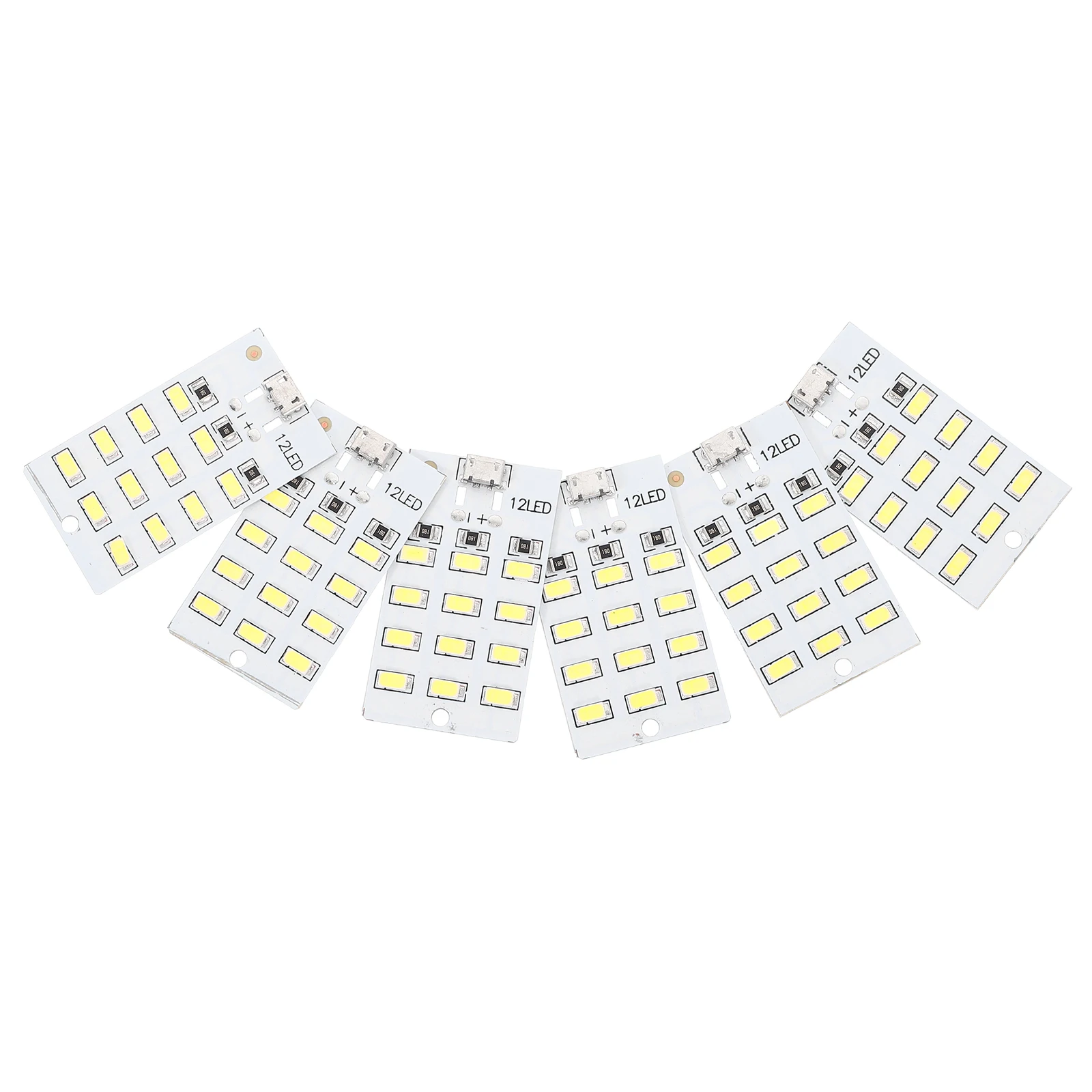

6 Pcs Light Board High Rv Interior Lighting Brightness 12 Beads USB Powered Camping Home Car Rv Interior Lighting Led Panel