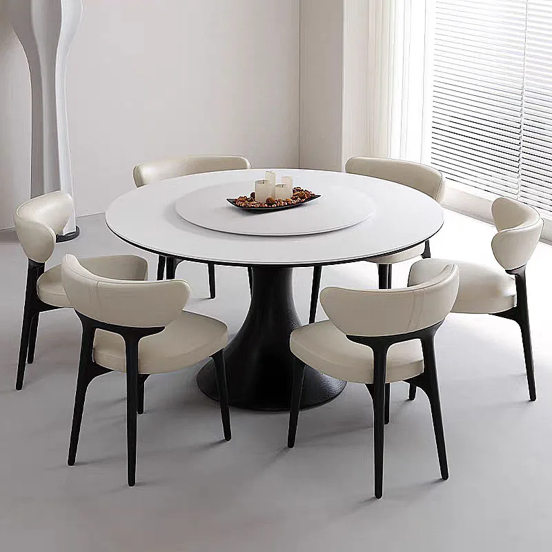 Italian solid wood dining chair, household Nordic leather ash wood chair, modern simple small apartment back chair