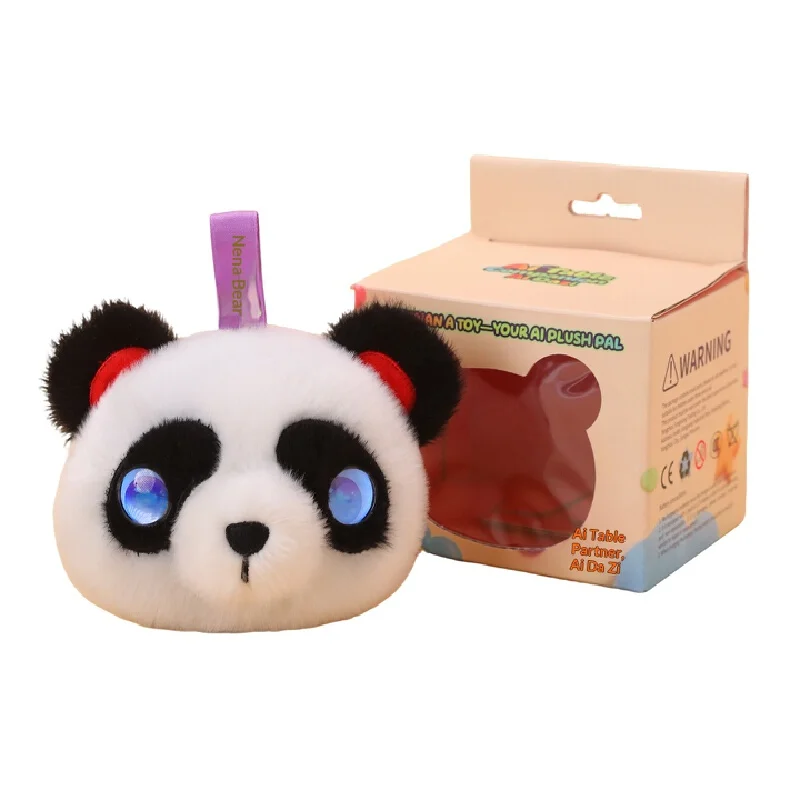 AI Panda Pluche Speelgoed AI Groot Model Slimme Chat Interactieve Oplaadbare Sleutelhanger Educatief Kinderen Nieuwjaars Internationaal Cadeau