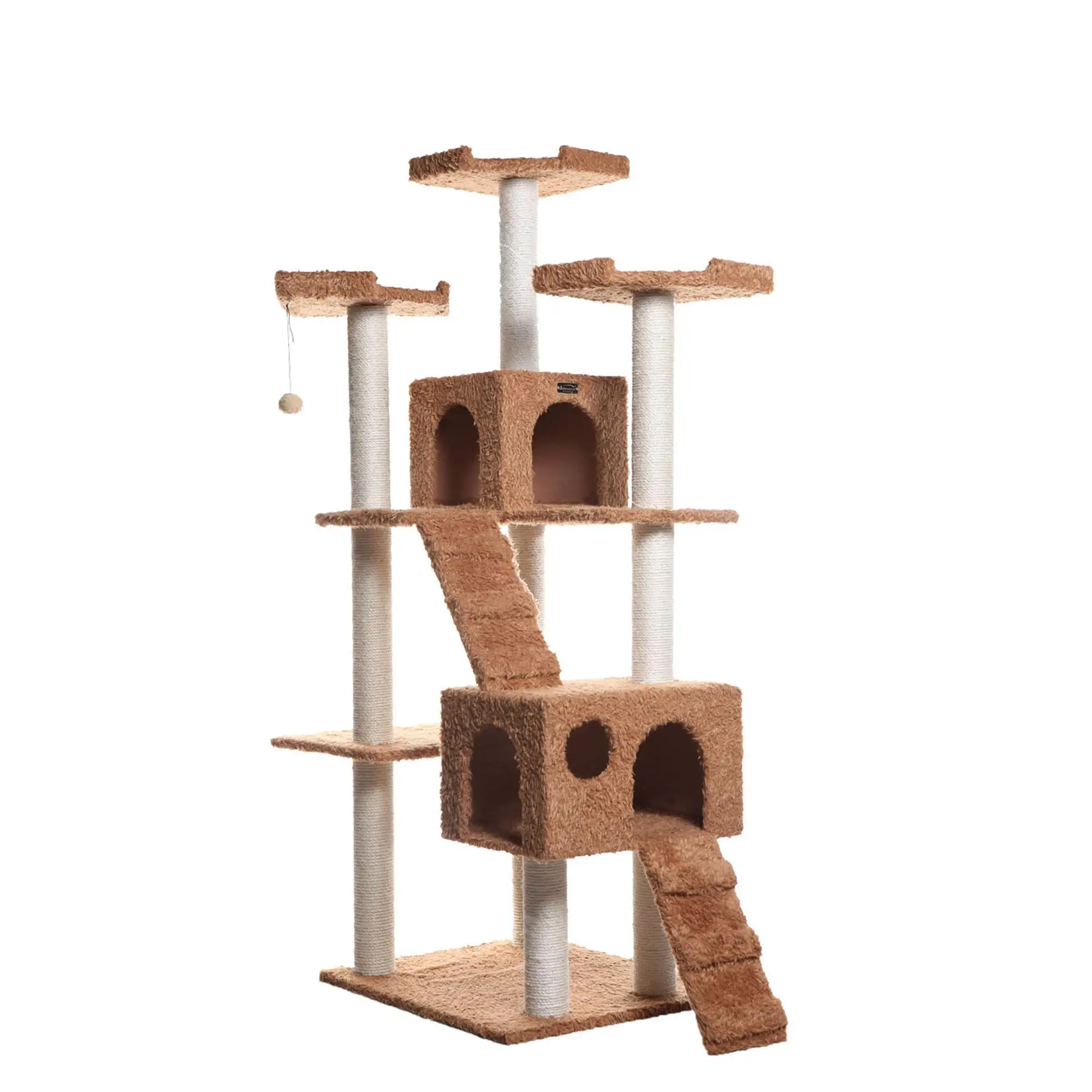 XIANGLONG Pet Cat Product Tall Modern Wood Cat Ceiling Tree Tower Multilayer Cat Climbing Frame Tree