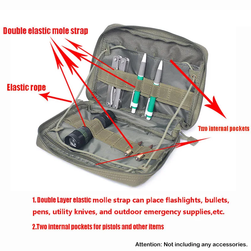 Outdoor Pouch First Aid Kit Medical Emergency Bag for Hunting Accessories EDC Molle Tool Pack Camping Cycling - view 3