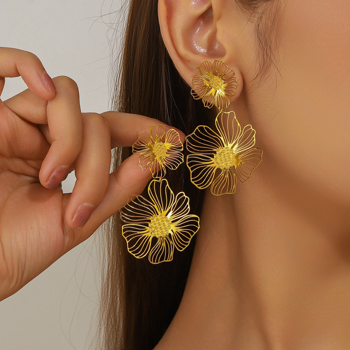 MYYA Retro Boho Drop Earrings Rice Beads Dangle Tassels Earrings For Women Exaggerated Ethnic Style Earrings Jewelry