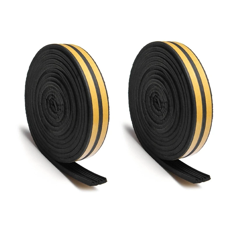 

2 шт., уплотнительная лента для окон типа Е, 5 м